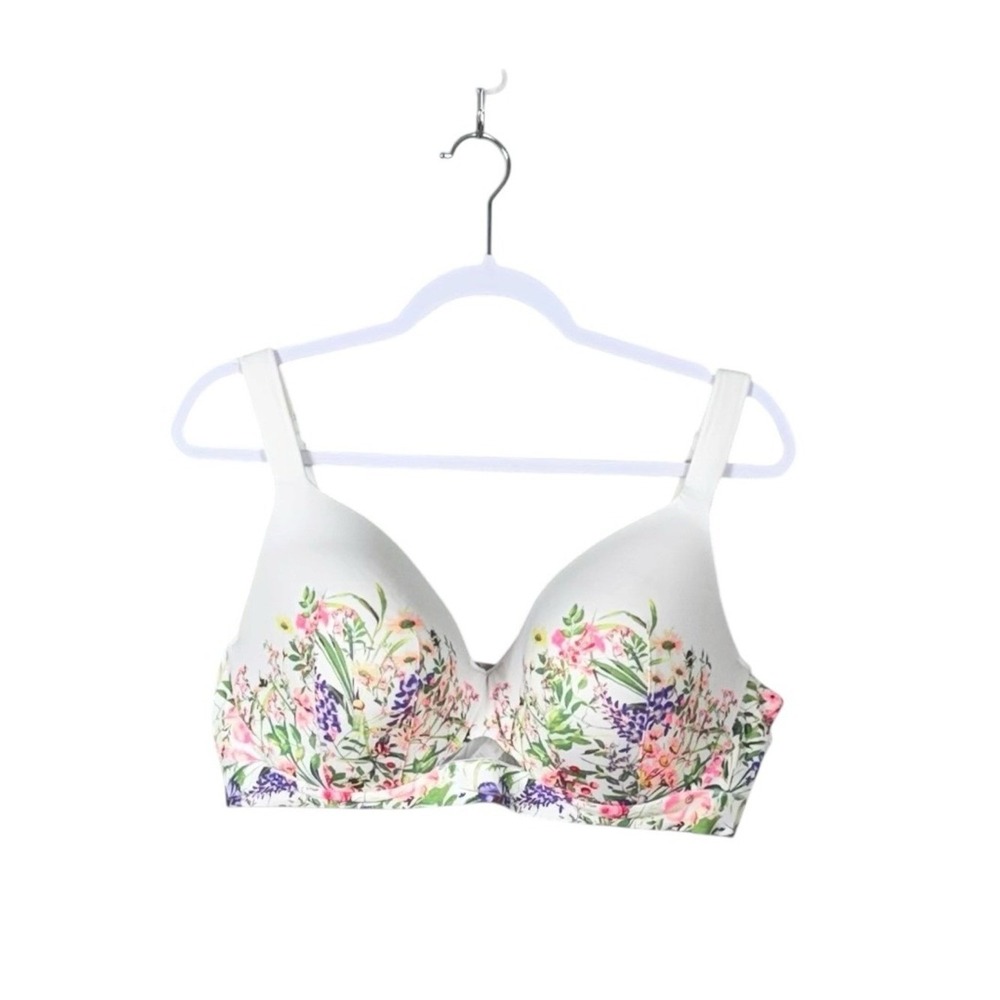 Cacique Comfort Bliss Lightly Lined Balconette Bra Size 40 DD Floral - Picture 3 of 8